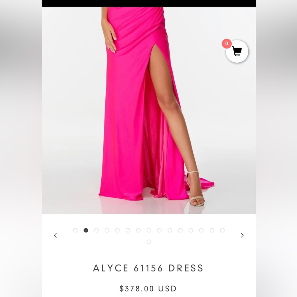 Elegant Pink Evening Gown - Picture 5 of 5